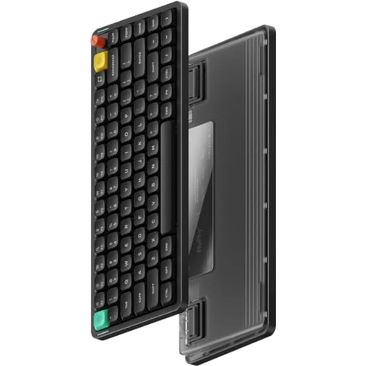 Nuphy Air75 V3 Kabellose Mechanische Tastatur Hot Swappable, 84 Taste 75% ANSI US Layout, Custom Low Profile, RGB LED, Gasket Mounted, Bluetooth/2.4GHz/USB-C, Schwarz Brown nano – Bild 8