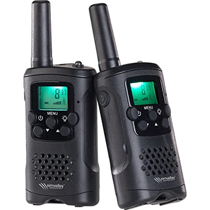 Simvalley Communications Walkie Talkie: 2er-Set PMR-Funkgeräte mit Vox, 10 km – Bild 9