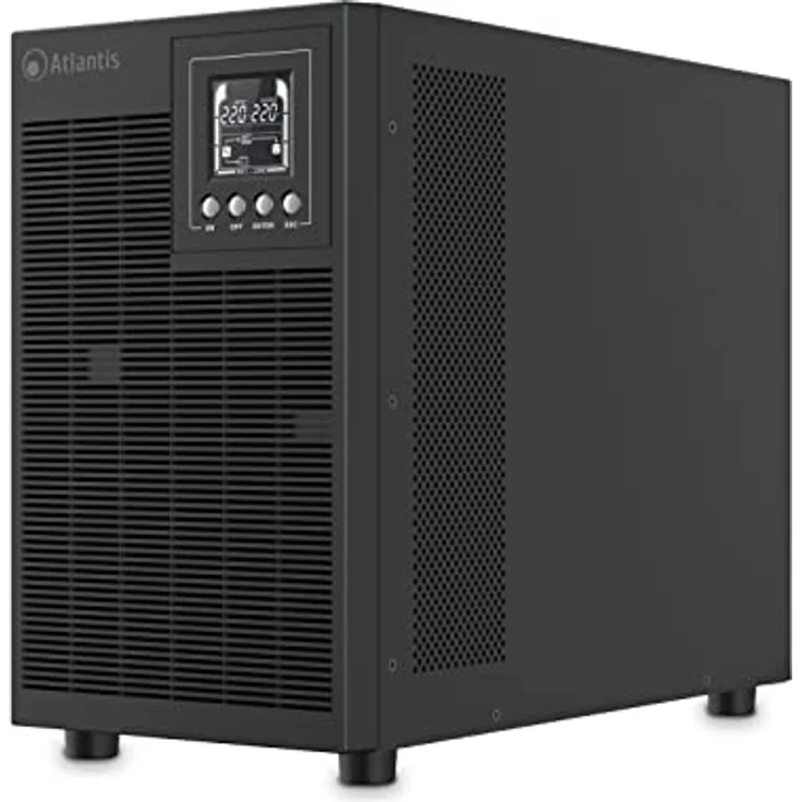 Atlantis A03-OP3002XLN, USV mit 3000 VA, 2100 W, Online-Doppelwandler, reine Sinuswelle, Tower-Ausführung, 4 IEC-Steckdosen, USB, RS232, 12 V – 9 Ah, extrem leise mit 31,3 dBA – Bild 13