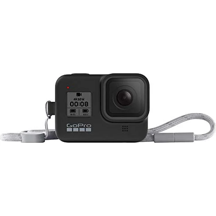 GoPro Hülle + Trageband für HERO8 Black - Blackout (Offizielles GoPro Zubehör) Schwarz – Bild 2