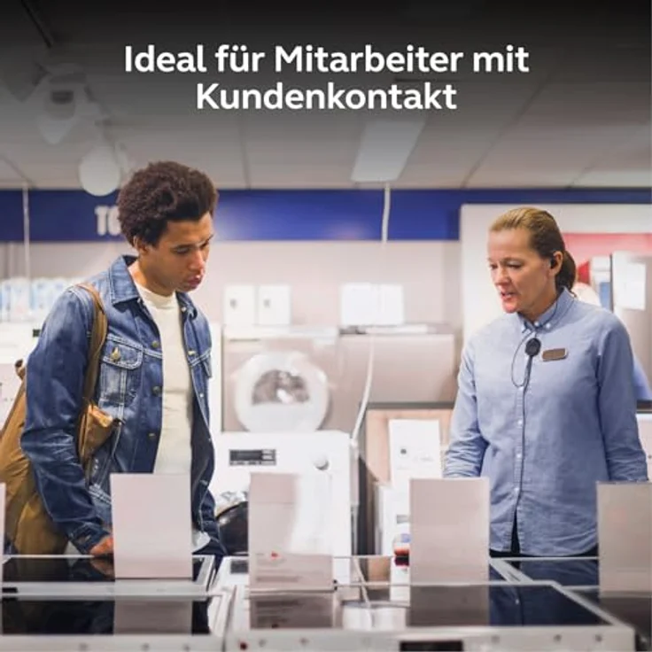 Jabra Perform 10, Wired Push-to-Talk Mono Headset mit USB-C-Anschluss für Teams im Einzelhandel, IP67 robust und leicht, unidirektionales Mikrofon – Bild 2