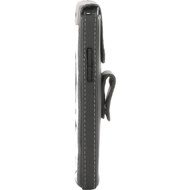 JT Berlin Turnline Schutzhülle für AVM Fritz!Fon X6, Echtleder, schwarz, mit 8-Stufen Gürtel-Drehclip und smarter Folie, Handmade in Europe – Bild 3
