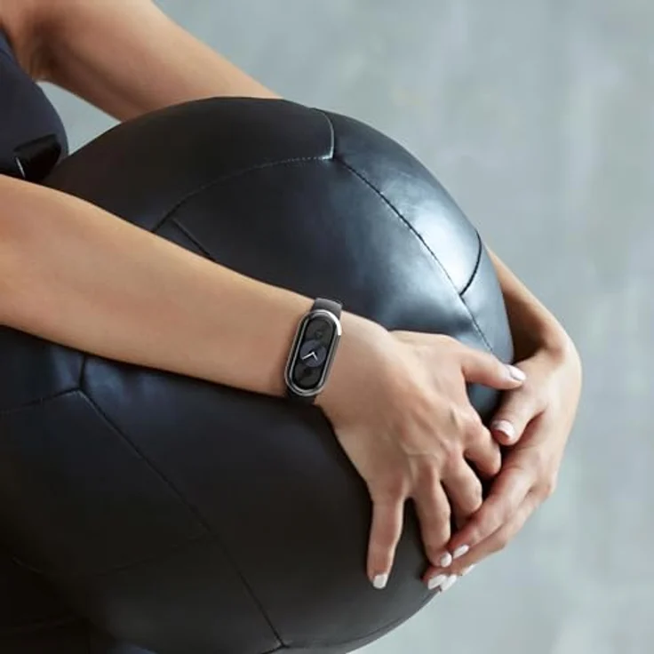 kwmobile 2X Schutzhülle für Xiaomi Mi Band 9 / Smart Band 9, Fullbody Cover Set aus transparentem Silikon, Schwarz – Bild 2
