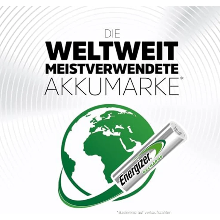 Energizer AA Akkus, Recharge Universal Akku, 4 wiederaufladbare Batterien AA – Bild 6