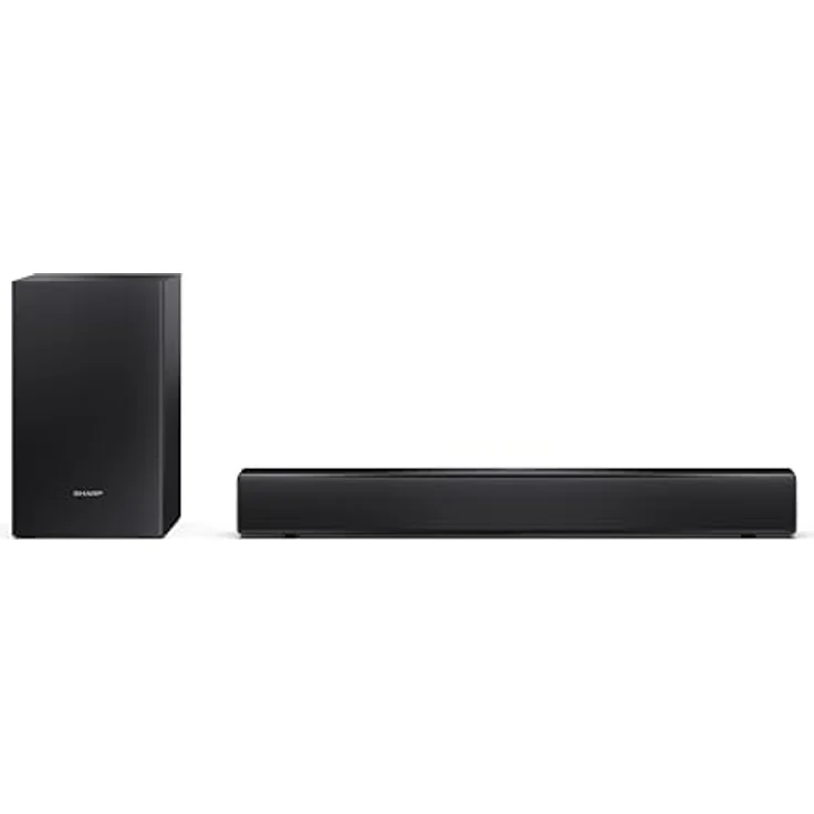 Sharp HT-SBW121, Soundbar mit kraftvollem Sound, Schwarz – Bild 1