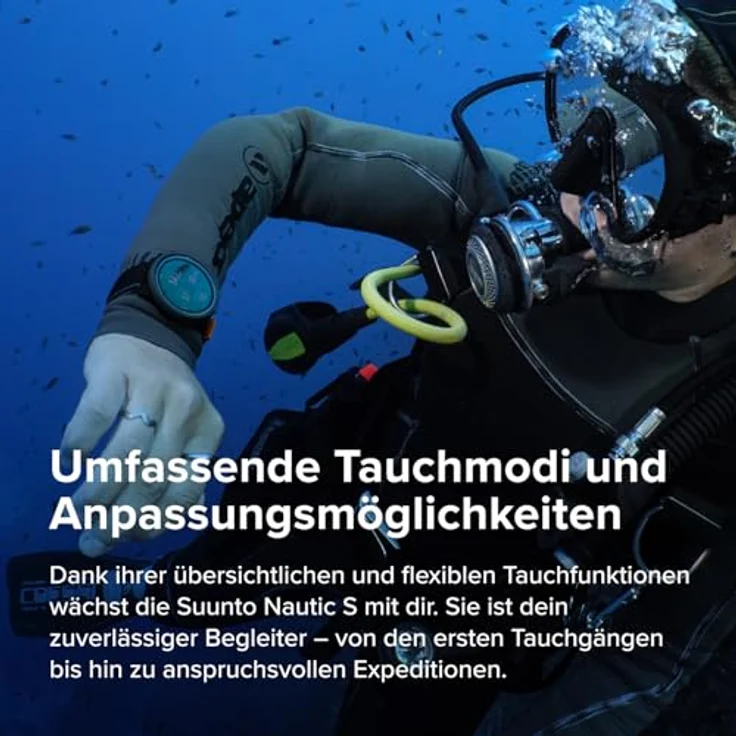 SUUNTO Nautic S, Tauchcomputer mit AMOLED-Bildschirm, 60 Stunden Tauchzeit, 80 Meter wasserdicht, GPS, Offline-Karten, drahtlose Gasanalysen, Suunto APP – Bild 5