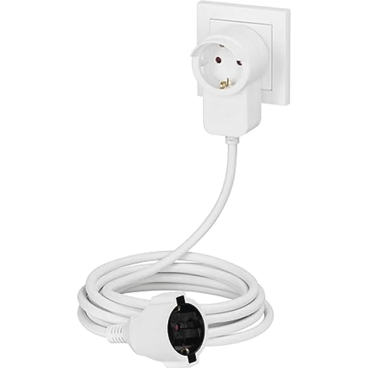 Hama - 133801 Schutzkontakt-Verlängerungskabel Powerplug, Zusatzsteckdose, 3,0 m, Weiß – Bild 7