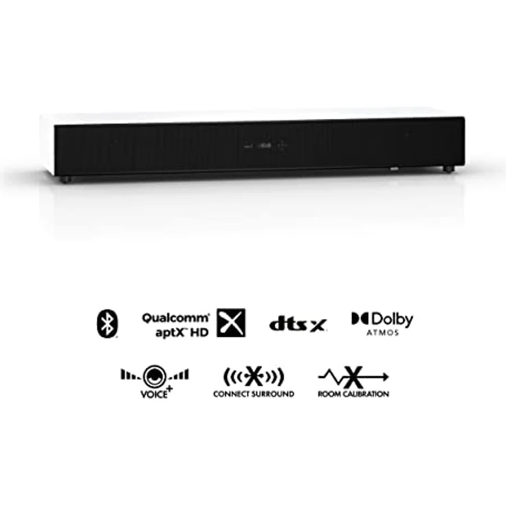 Nubert nuPro XS-8500 RC | Weiße Soundbar | TV-Lautsprecher mit Bluetooth aptX HD | Soundbase für Streaming | Wireless Sourround mit nuPro XS-Lautsprechern | Aktive Soundplate für HiFi & Musikgenuss – Bild 2
