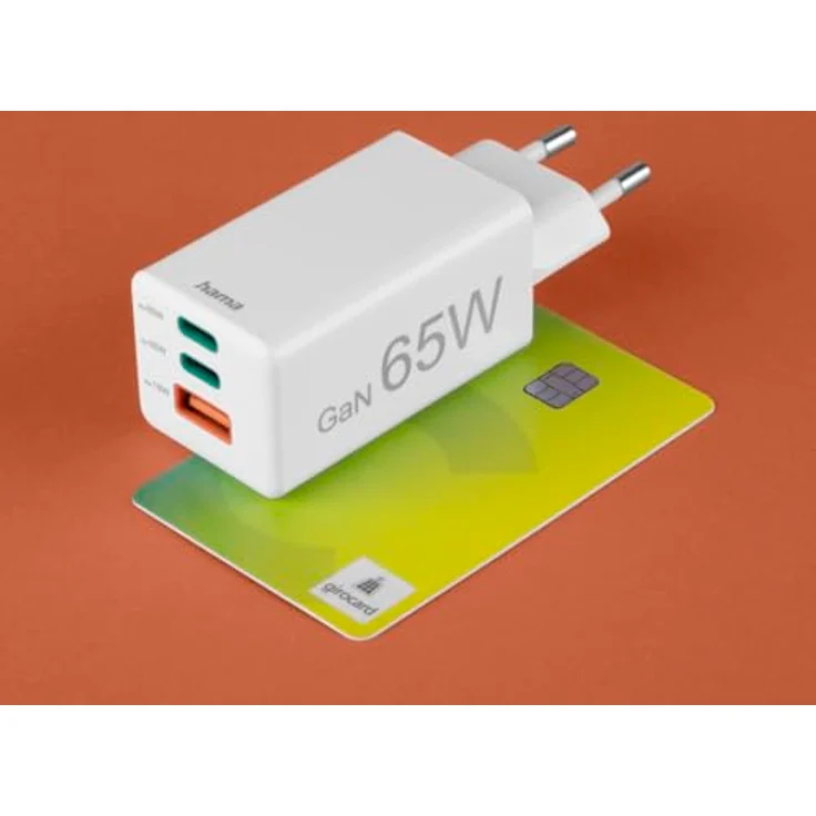 Hama Schnellladegerät USB (Ladegerät mehrfach, USB C, USB A, Handy Tablet Laptop Universal Ladegerät, Netzstecker USB Schnellladen, USB C Netzteil, Power Delivery/Quick Charge 3.0, GaN Charger, 65 W) – Bild 3