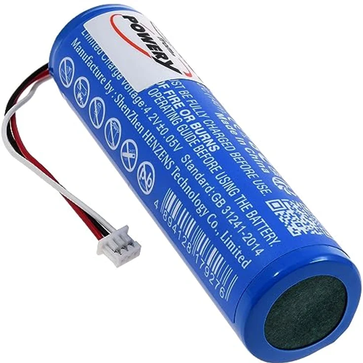 akku-net Akku kompatibel mit Philips Typ 1S1PBL1865-2.6, 3,7V, Li-Ion, 2600mAh, schwarz, hohe Kapazität, Sicherheitsmechanismen – Bild 2