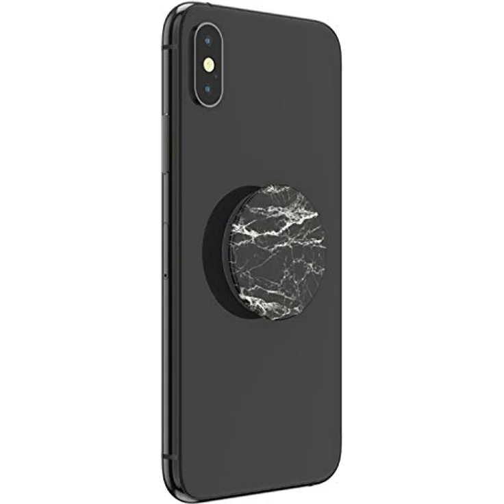 PopSockets PopGrip Basic, Ausziehbarer Sockel und Griff für Smartphones und Tablets, nicht austauschbar, Mod Marble Black – Bild 4