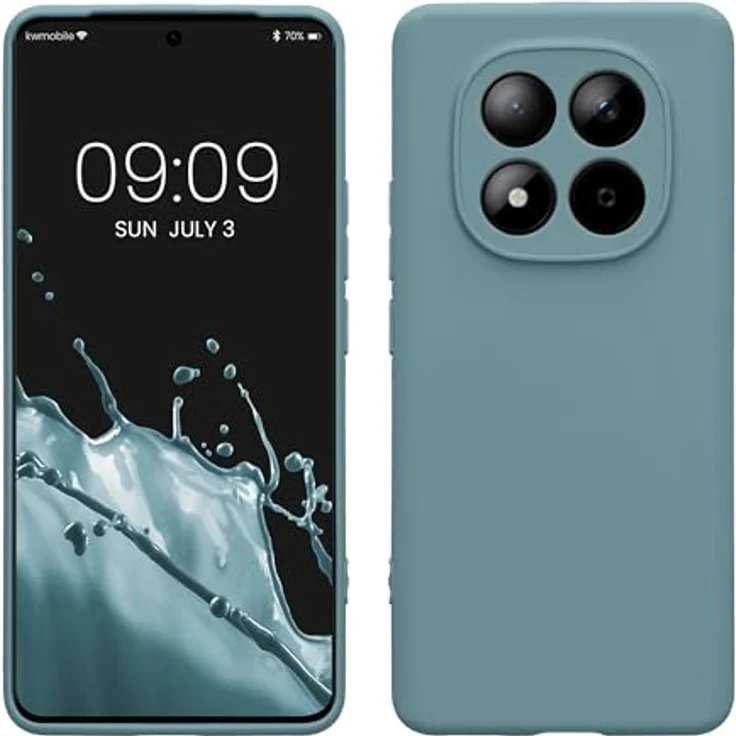 kwmobile Handyhülle für Xiaomi Redmi Note 15 4G / Redmi Note 15 5G / Poco M8 5G, weiche Silikon Schutzhülle in Antique Stone, flexibel und rutschfest, präzise Kameraausschnitte – Bild 1