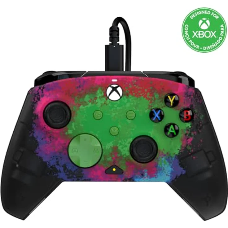 PDP Rematch-Space Dust-GlowInDark Xbox X Controller, kabelgebunden, mit programmierbaren Rücktasten und Dual Rumble-Motoren – Bild 2