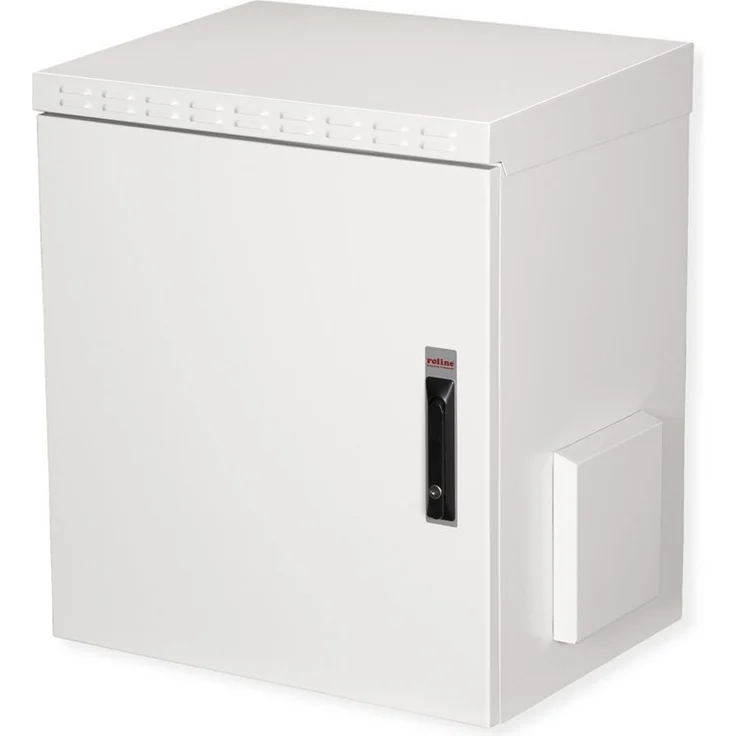ROLINE Wandgehäuse Pro, Netzwerkschrank für Wandmontage, 12U, 600 x 450 mm, RAL 7035 Hellgrau
