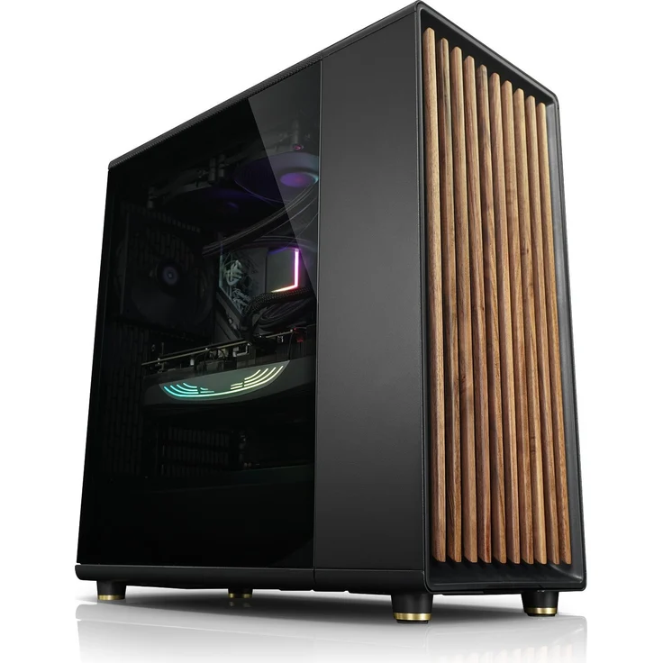 kiebel.de Gaming PC Black Forest V, AMD Ryzen 7 5700X, 32GB DDR4, NVIDIA RTX 5070 12GB, 1TB SSD, Windows 11, schwarzes Design