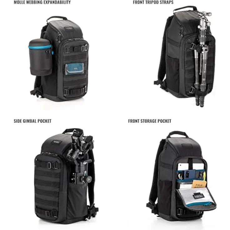Tenba Axis V2, Fotorucksack 20 l mit gepolstertem 14-Zoll-Laptopfach, Schwarz – Bild 7