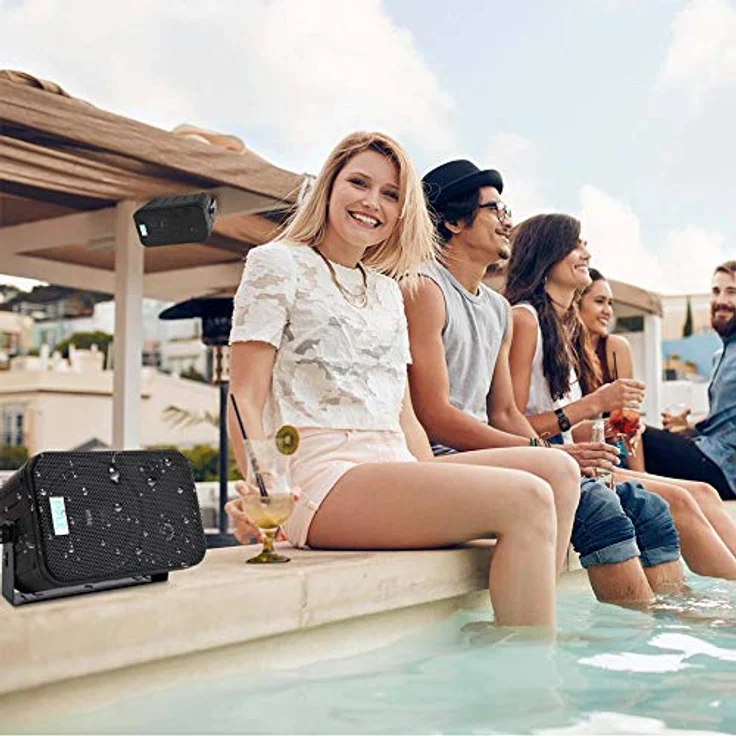 PYLE PDWR40B 5.25 Indoor/Outdoor Waterproof Speakers (Black Außenlautsprecher - 200 Watt - schwarz – Bild 3