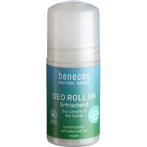 Image for Benecos Natural Basics Deo Roll-On Erfrischend Bio Limette & Bio- Salbeiwasser