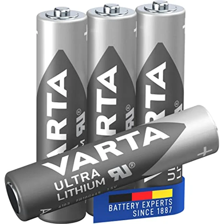 VARTA Lithium AAA Micro LR03 Batterien, ideal für Digitalkamera Spielzeug GPS Geräte Sport- und Outdoor-Einsätze (4er Pack) – Bild 2