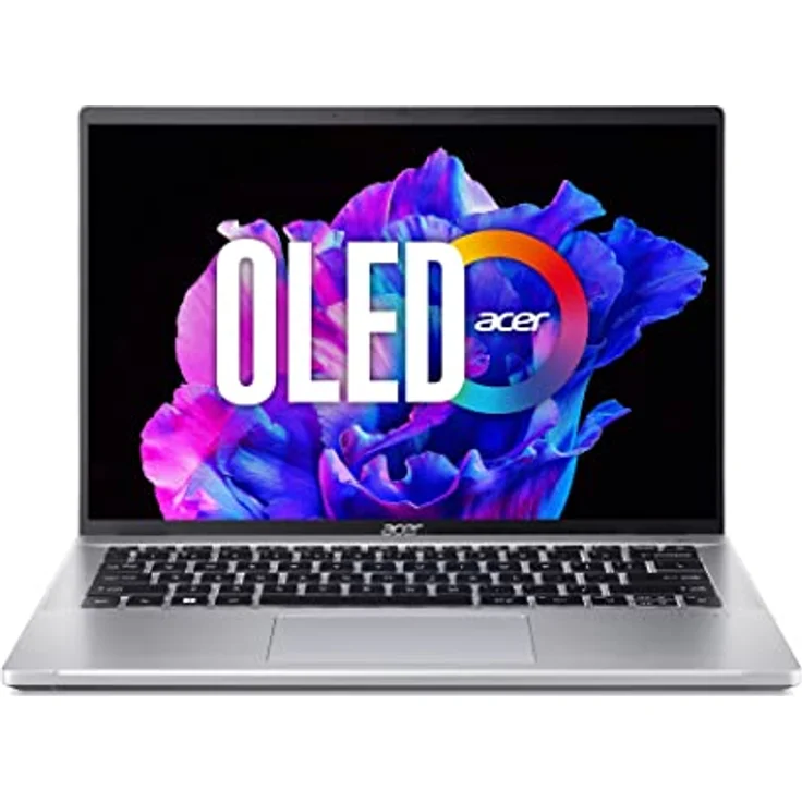 Acer Swift Go (SFG14-71-51JU) Ultrabook/Laptop | 14" WQ2.8K OLED Display | Intel Core i5-1335U | 16 GB RAM | 512 GB SSD | Intel Iris Xe Grafik | Windows 11 | QWERTZ Tastatur | Silber – Bild 1