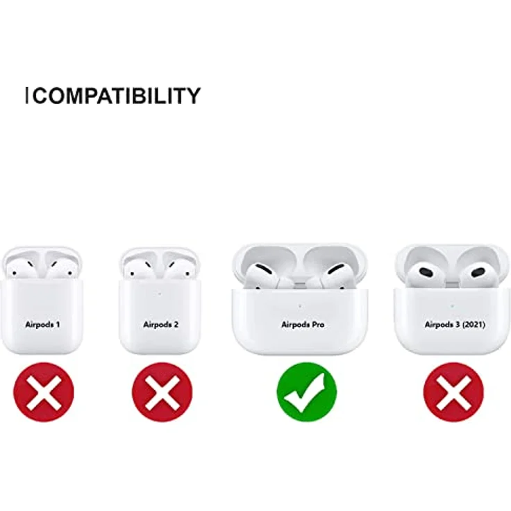 CG MOBILE Mercedes MEAPCSLBK Electronic Line Hülle für AirPods Pro Cover Schwarz, Kompatibel mit Mercedes, Exzellenter Schutz – Bild 5