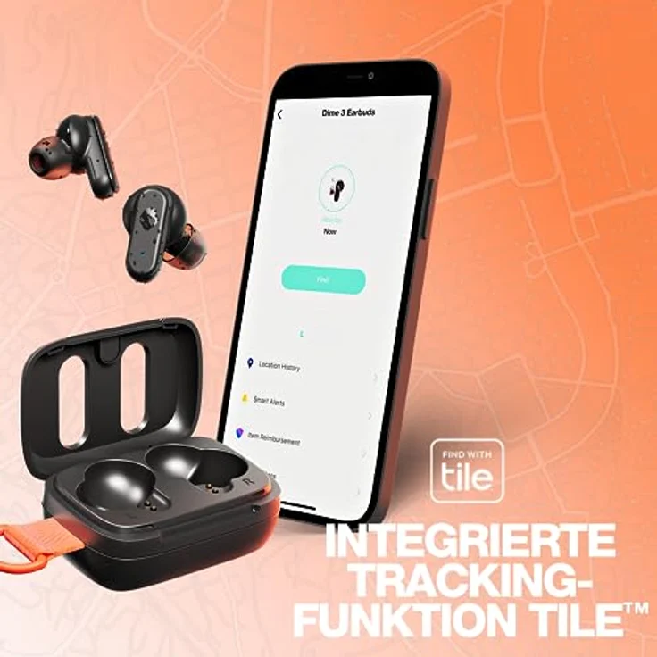 Skullcandy Dime 3 In-Ear Wireless-Kopfhörer, 20 Std. Akkulaufzeit, Mikro, kompatibel mit iPhone, Android und Bluetooth-Geräten - Schwarz – Bild 4