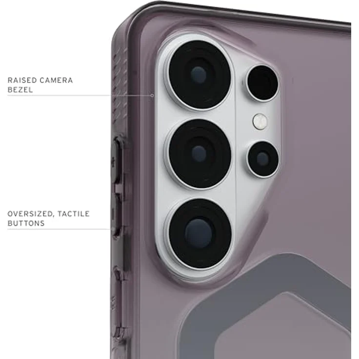 URBAN ARMOR GEAR Plyo Case für Samsung Galaxy S26 Ultra, sturzsicheres Cover mit Magnetring, Wireless Charging kompatibel, schwarz/transparent/Ombre – Bild 4
