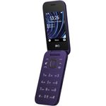 HMD Global HMD 2660 Flip Klapphandy (2,8" Hauptdisplay, 1,77" Zweitdisplay, 4G + 4G, Bluetooth, 128 MB, 1450mAh Akku, FM Radio, MP3 Player, 0,3 MP Kamera) Purple