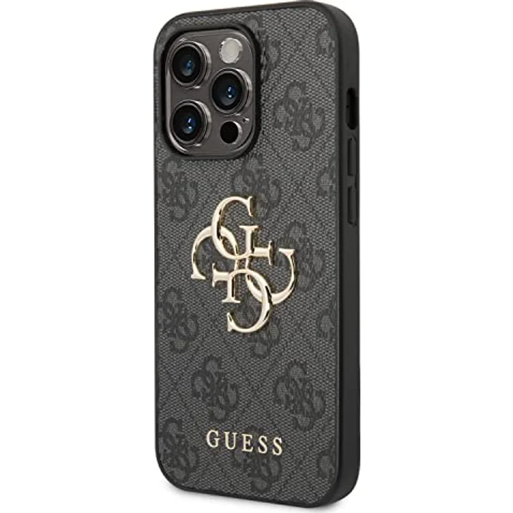 GUESS GUHCP15X4GMGGR Hülle für iPhone 15 Pro Max 6.7" grau hardcase 4G Big Metal Logo – Bild 2