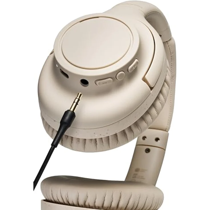 Audio-Technica ATH-S300BTBG Kabelloser Kopfhörer mit Geräuschunterdrückung Beige - Hybrid-Noise-Cancelling, 90 Stunden Akkulaufzeit, Hear-Through-Funktion – Bild 3