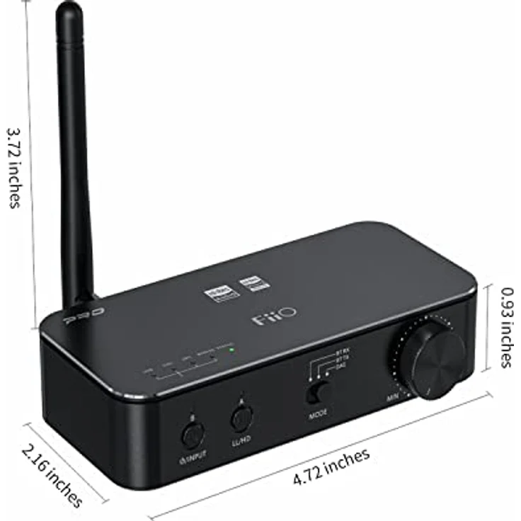 FiiO BTA30 Pro Hi-Res Bluetooth-Transmitter/Empfänger TX/RX mit LDAC Unterstützung, Verbesserter USB-DAC, LDAC Unterstützung, schwarz – Bild 3