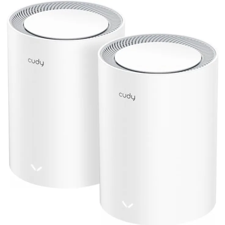 Cudy Dual Band BE3600 WiFi 7 Mesh System, 3,6 Gbit/s, Abdeckung bis zu 4.800 m², 3 Gigabit-Ports, Multi-VPN-kompatibel, Cudy APP-Steuerung (M3600 2er-Pack)