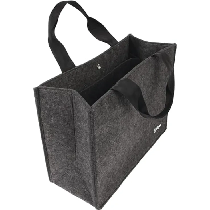 Sigel BA432, Notebooktasche für Laptops bis 15,4 Zoll, grau, aus 100% recyceltem PET mit individuellem Beschriftungsfeld