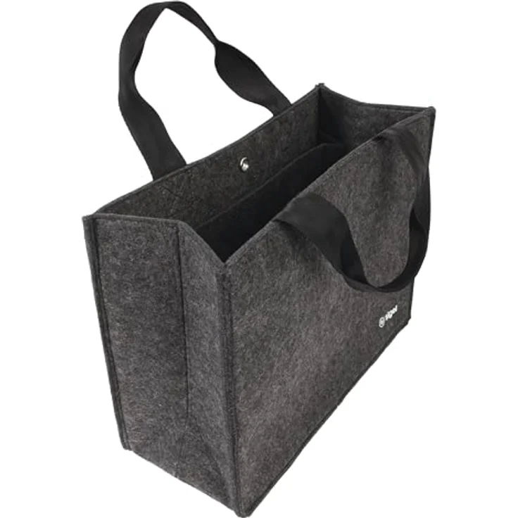 Sigel BA432, Notebooktasche für Laptops bis 15,4 Zoll, grau, aus 100% recyceltem PET mit individuellem Beschriftungsfeld – Bild 1