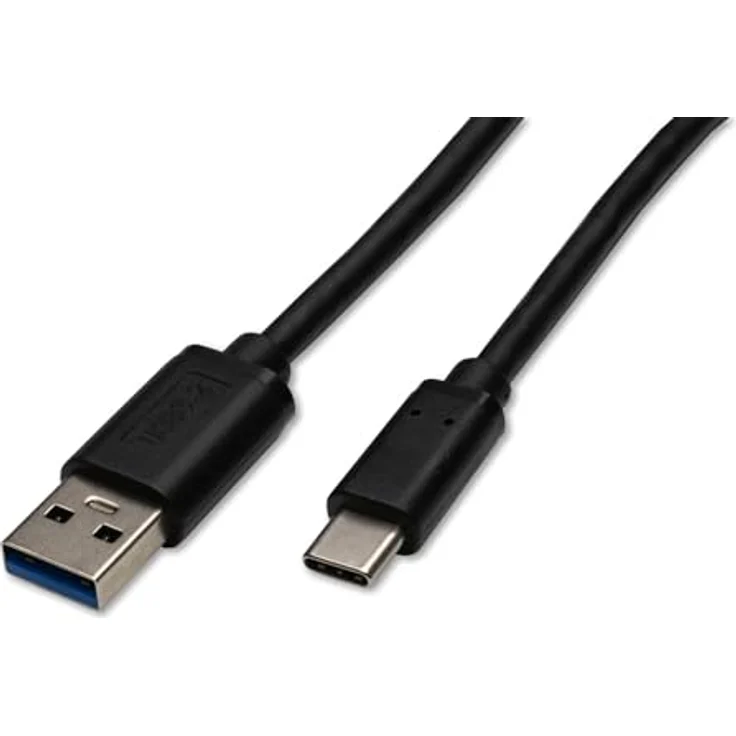 Captiva USB-Kabel A-Stecker auf C-Stecker, 3m, schwarz – Bild 1