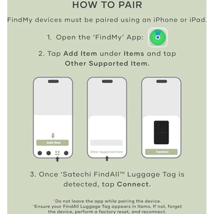 Satechi Vegan-Leather FindAll Luggage Tag, Bluetooth-Tracker mit kabellosem Laden, Schwarz – Bild 7