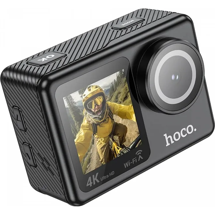 Hoco Sportkamera DV101, 4K/30fps, 16MP, Wasserdicht bis 30m, Schwarz