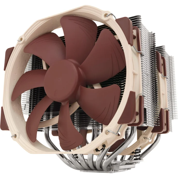 Noctua NH-D15, Dual-Tower CPU Kühler mit 6 Heatpipes und zwei NF-A15 140 mm Lüftern, beige
