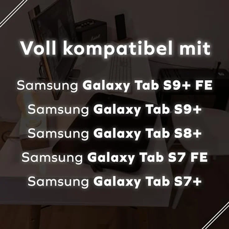 honju Darkroom Neopren Sleeve für Samsung Galaxy Tab S10+ / S9+ FE / S9+ / S8+ / S7 FE / S7+, mit Mikrofaser Innenseite und großem Außenfach, leichter Reißverschluss – Bild 2