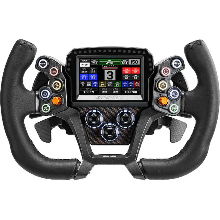 Simagic Zeus GT + MagicDash 4 Bundle, Gaming-Lenkrad mit 19 anpassbaren Steuerelementen und 3,97-Zoll-Touchdisplay, schwarz