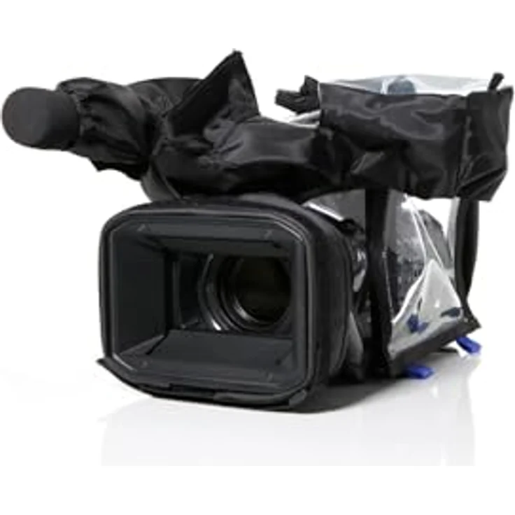camRade rainCover Handheld, Universelle Regenhülle für größere Handvideokameras, blau – Bild 2