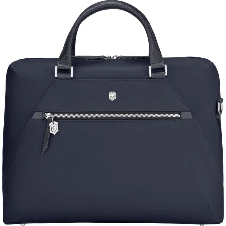Victorinox Victoria Signature Briefcase, Notebooktasche 2-in-1, Midnight Blue (14") mit abnehmbaren Trageriemen und herausnehmbarem Etui