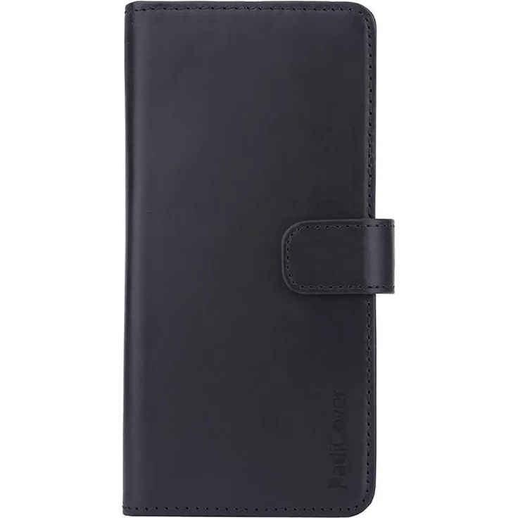 Radicover Radiation Protection Wallet Leather Samsung S10+ 2in1, Smartphone Hülle mit RFID-Schutz, Schwarz