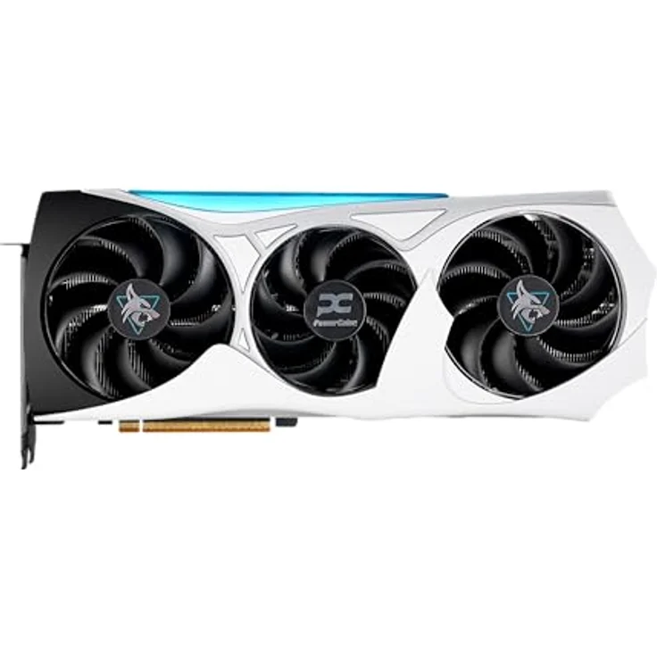 Powercolor Radeon RX 9070 XT Hellhound REVA, Grafikkarte mit 16GB GDDR6-VRAM, 3 Lüfter-Kühlsystem, HDMI 2.1 und DisplayPort 2.1 – Bild 2
