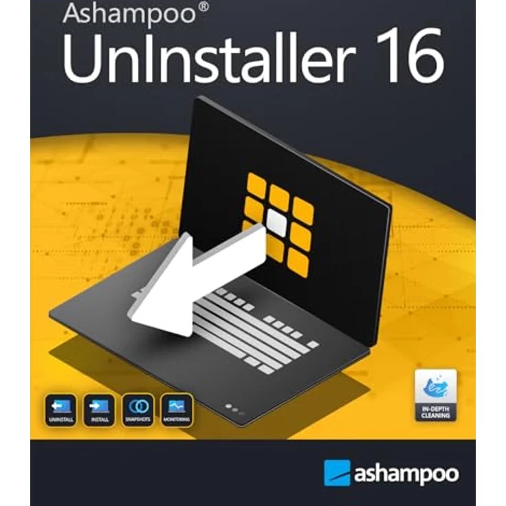 Ashampoo UnInstaller 16, Software zur vollständigen Deinstallation und Systemreinigung, 1 Nutzer, Lifetime-Lizenz, PC Aktivierungscode per Product Key Card – Bild 1
