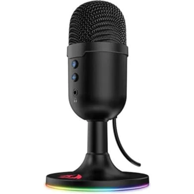Redragon Pulsar GM303 Streaming-Mikrofon, Schwarz, USB Plug-and-Play, RGB-Beleuchtung, Hintergrundgeräuschreduzierung, Frequenzbereich 100-16.000 Hz – Bild 3