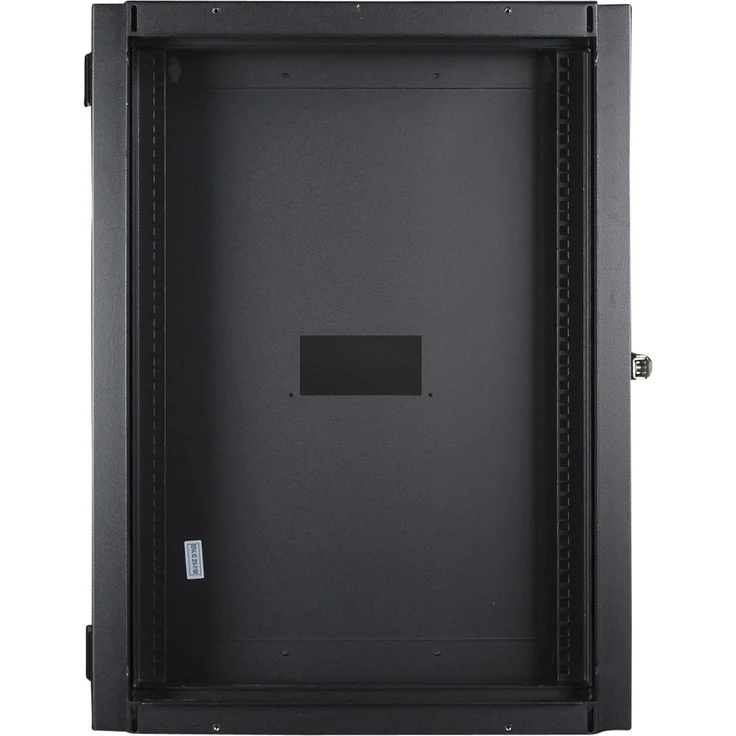 Logon RWMD16UBL, Serverschrank (16 HE, 19 Zoll Rack) mit zusätzlicher Tiefenkapazität und multidirektionaler Kabelzufuhr, Schwarz