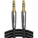 UGREEN 3,5mm Klinke auf Klinke Aux Kabel Stereo Audio Klinkenkabel für Autoradio, Kopfhörer, Galaxy A/M Serien, Redme Note Serie, PC, Tablets, Lautsprecher, MP3/ MP4 Player usw. (1m)