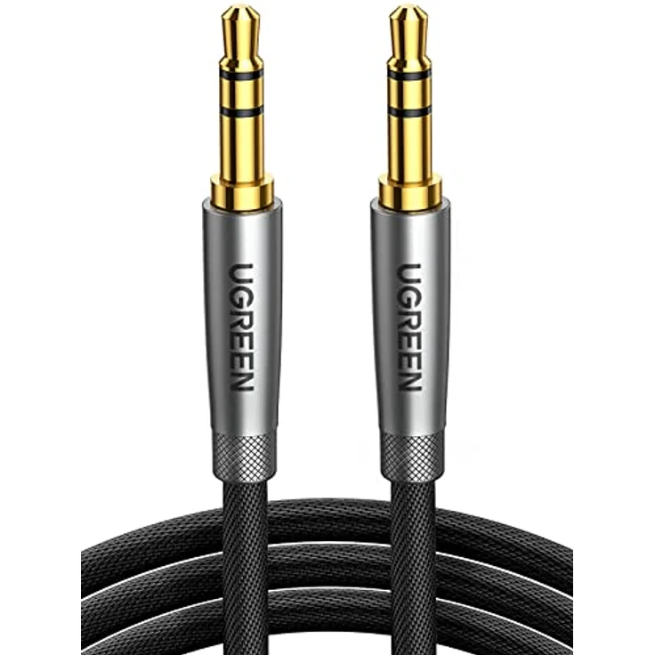 UGREEN 3,5mm Klinke auf Klinke Aux Kabel Stereo Audio Klinkenkabel für Autoradio, Kopfhörer, Galaxy A/M Serien, Redme Note Serie, PC, Tablets, Lautsprecher, MP3/ MP4 Player usw. (1m) – Bild 1