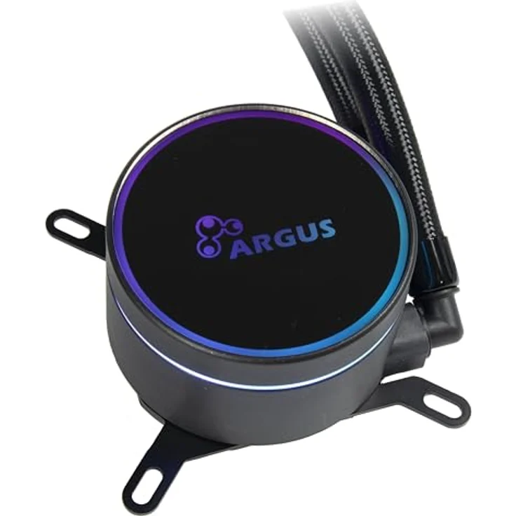 Inter-Tech 120mm AIO Wasserkühlung mit ARGB Beleuchtung, AMD/Intel Sockelkompatibilität – Bild 2
